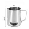 Coffee Milk Frother Jug Temperature Sensing Patch Stainless Steel Accurate Scale Volume Control Advanced Professional CoffeeTool