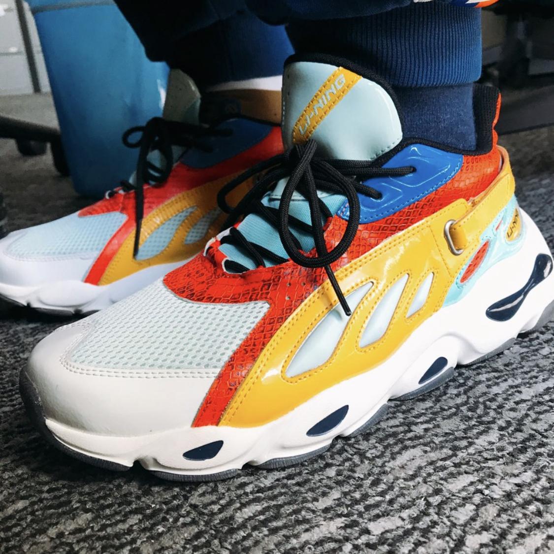 Li Ning Butterfly New York Fashion Week Runway Low-Top Dad Shoes Мужские кроссовки — фото 3