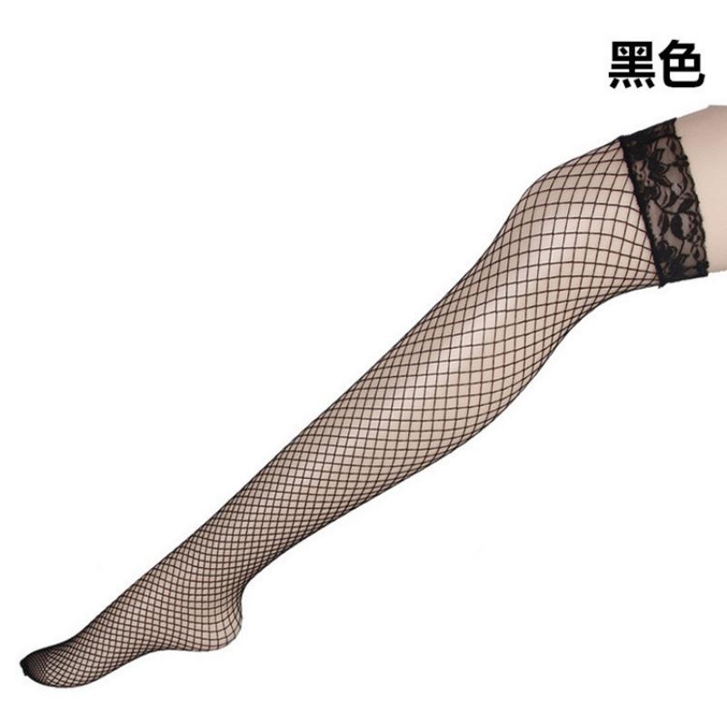 Sexy underwear lace stockings women's sexy high stockings knee fishnet black stockings thigh socks