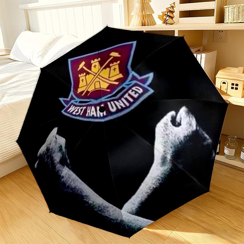 West Football Club Umbrella 8-Frame for Travel, camping, Casual Lightweight Portable Umbrella, Essential for every family Holidays Gift