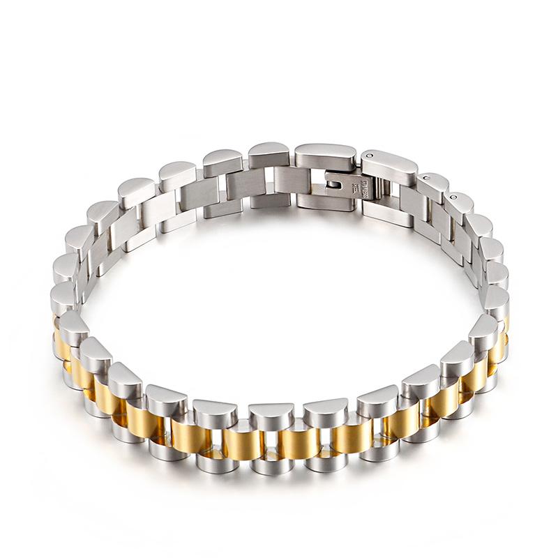 Kalen 10/16mm Armbanduhr Fahrradkette Herrenarmband Klassisch Hochwertiger Edelstahl Schmuck Mode Chunky Accessoires Geschenk