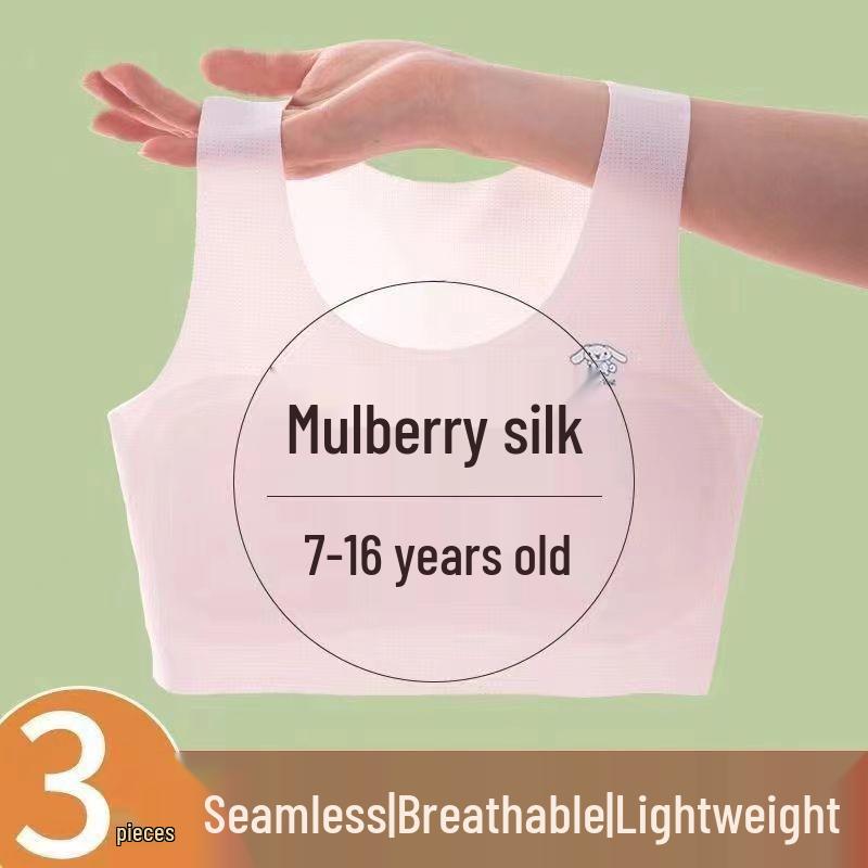 Summer Seamless Girls' Training Bra for School Students