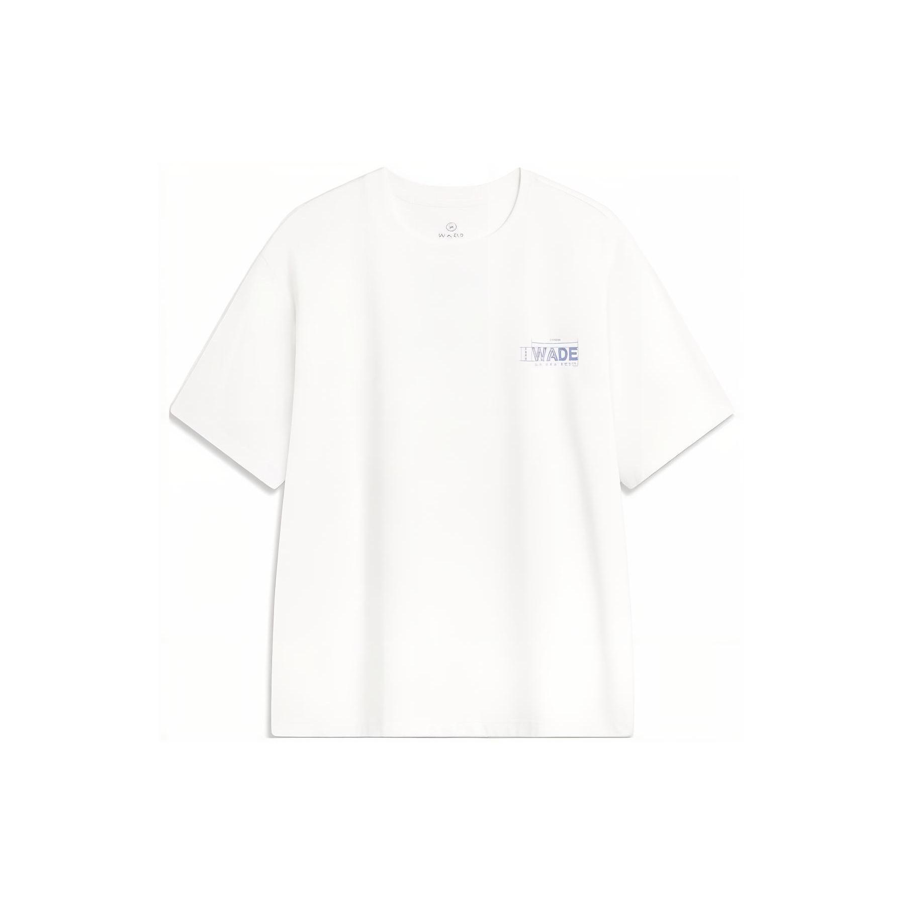 Li-Ning Way Of Wade Graphic T-shirt White Blue Men s AHSU363-4 L