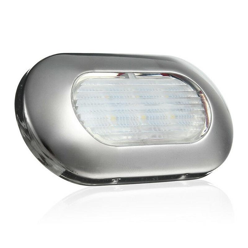 LED Marine Boat Yacht Stainless Steel Anchor Stern Light Waterproof White Lamp