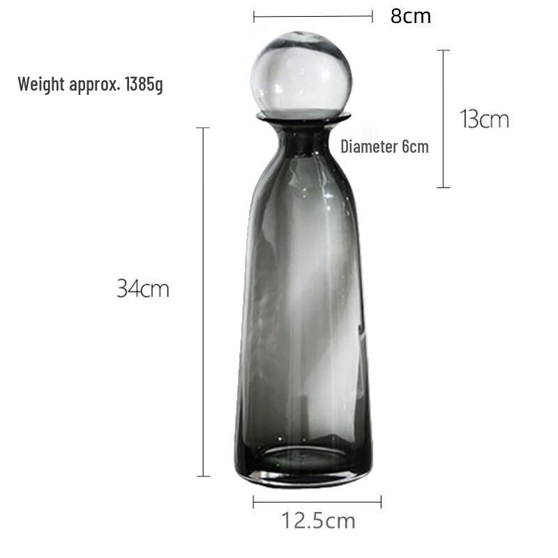 Minimalist Lidded Glass Vase