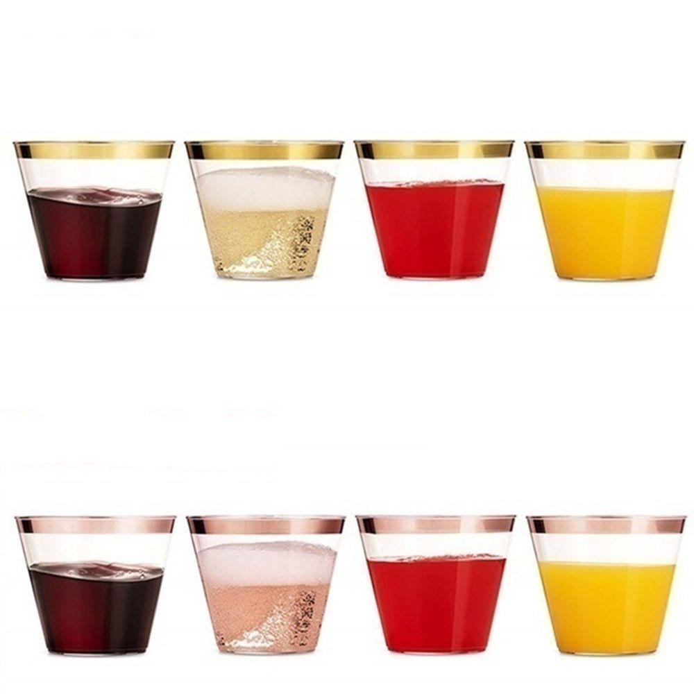 10/20/30pcs Home Decor Birthday Party Wedding Supplies Tableware Disposable Plastic Cups Transparent