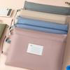 File Folder Bag Zipper Mesh Pouch Nylon Mesh File Folders with Handle Zipper File Bag Storage Double Layer