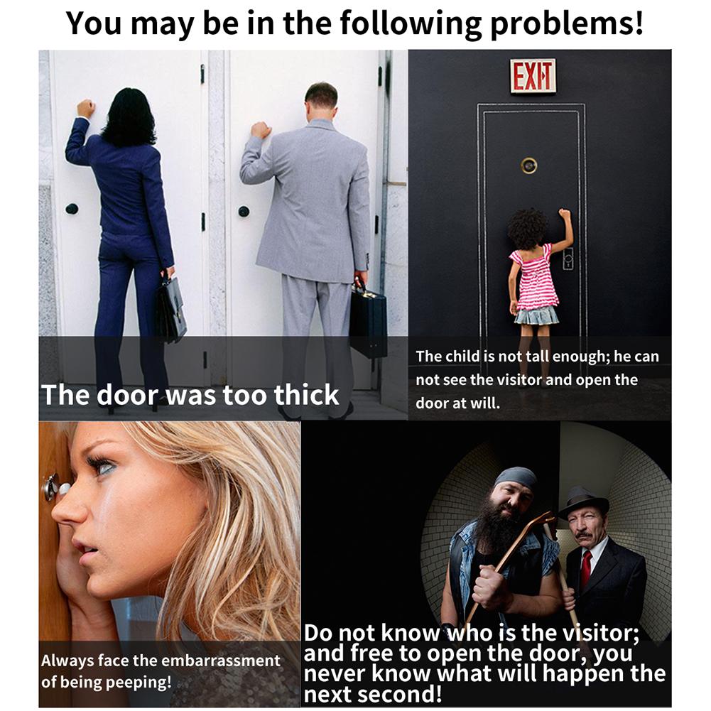 Digital Doorbell Night Vision Door Video Eye Camera Viewer LCD Color Screen Electronic Camera Door BellAA