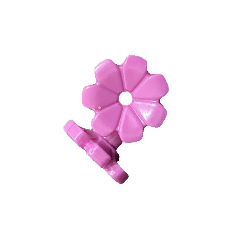 500pcs Moc 32606 Friends Accessories Flower featuring 7 Thick Petals and Pin City Street View Scene Construction Bricks Blocks