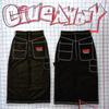 RogueWave Hip Hop Y2k Nuevo Color Wexwear Jeans Baggy Bordados Streetwear Jeans Hombre Mujer Cintura Alta Pantalón Ancho Harajuku Pantalones Negros