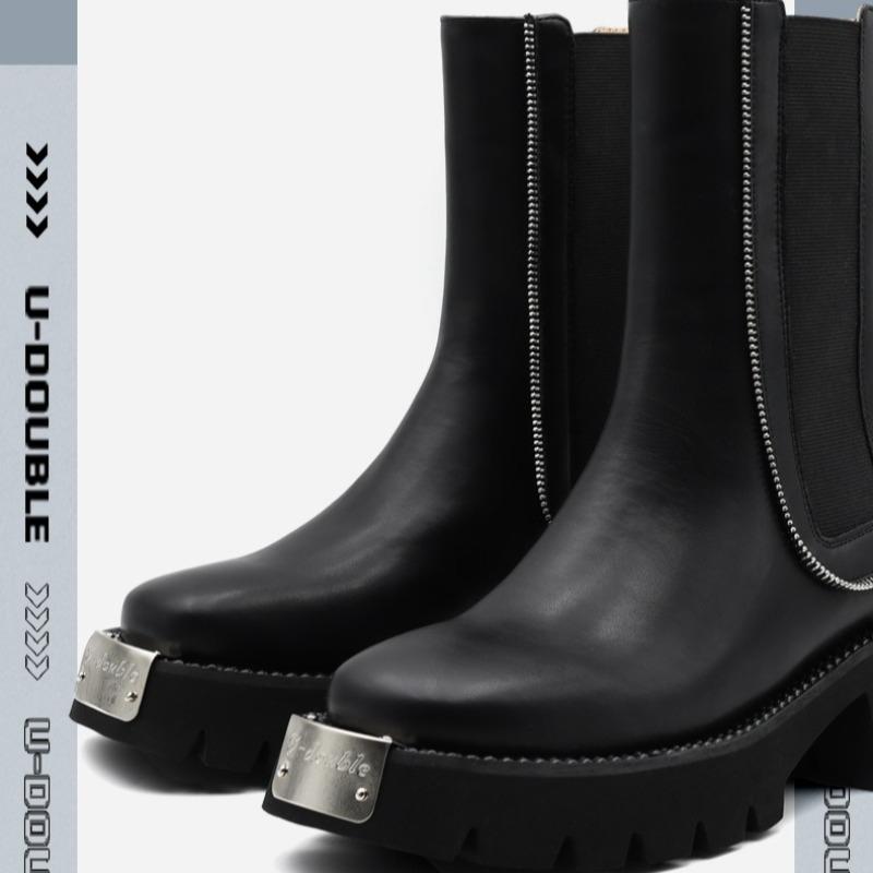 Nové Dámské Boty Módní S Silnou Podrážkou Punkový Styl Kovová Dekorace Dámské Boty Vysoká Kvalita Trendy Dámské Boty Botas Para Mujer