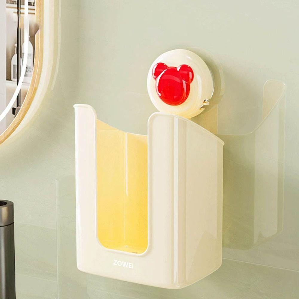 

Wall Mounted Wipe Container Plastic Wet Wipes Dispenser Suction Cup Tissue Box Desktop