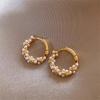 Delicate Pearl Ring Earrings 2025 New Earrings Gentle Temperament Versatile Stud Earrings