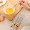 Stylish Little Bear Ceramic Handle Stainless Steel Whisk for Baking