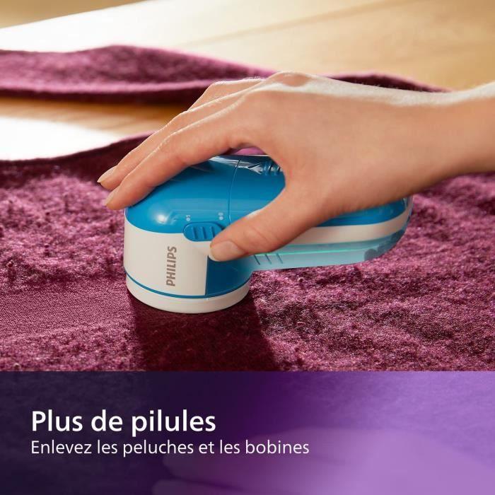 Rasoir Anti-Bouloche/Anti-Peluche - Elimine les Bouloches sur Vêtements, Bleu