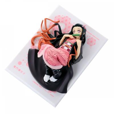 GEMA. Série Demon Slayer: Kimetsu no Yaiba Tenohira Nezuko-chan Mo Iccho Aprox.. Figura completa pré-pintada em PVC de 120 mm MH83027