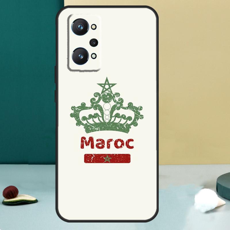 Morocco Flag Coat Of Arms For Realme 11 10 12 13 14 Pro Plus GT 7 6 5 Pro GT 6T C67 C61 C53 C51 C21Y C25S C75 C55 Case