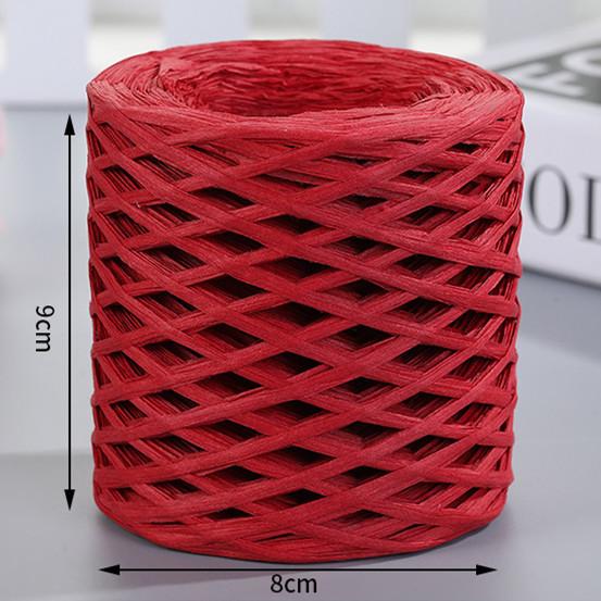 200M Natural Raffia Straw Yarn For Knitting Crocheting Paper Threads Friendly Paper Yarn DIY Handmade Summer Sunhat Beach Bag