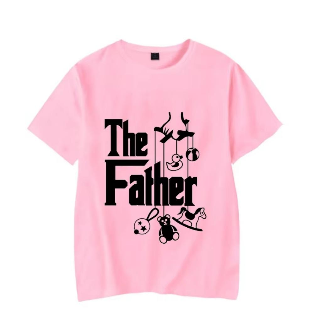 The Father Funny Father's Day T-Shirt for New Dad First Time Dad Classic T Shirt for Men Homme Oversized T Shirt Graphic Tees