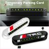 1 pièce Nouvelle Plaque de Carte de Stationnement Temporaire pour Voiture Badge pour TRD GT86 Crown Reiz Corolla Prada Alphard Toyota Yaris Camry Style de Voiture