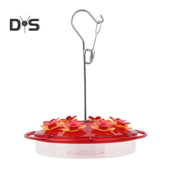 450ml Hummingbird Feeder with Perch And Feeding Ports Outdoor Hanging Wildbird Feeder for Garden Backyard Decor
