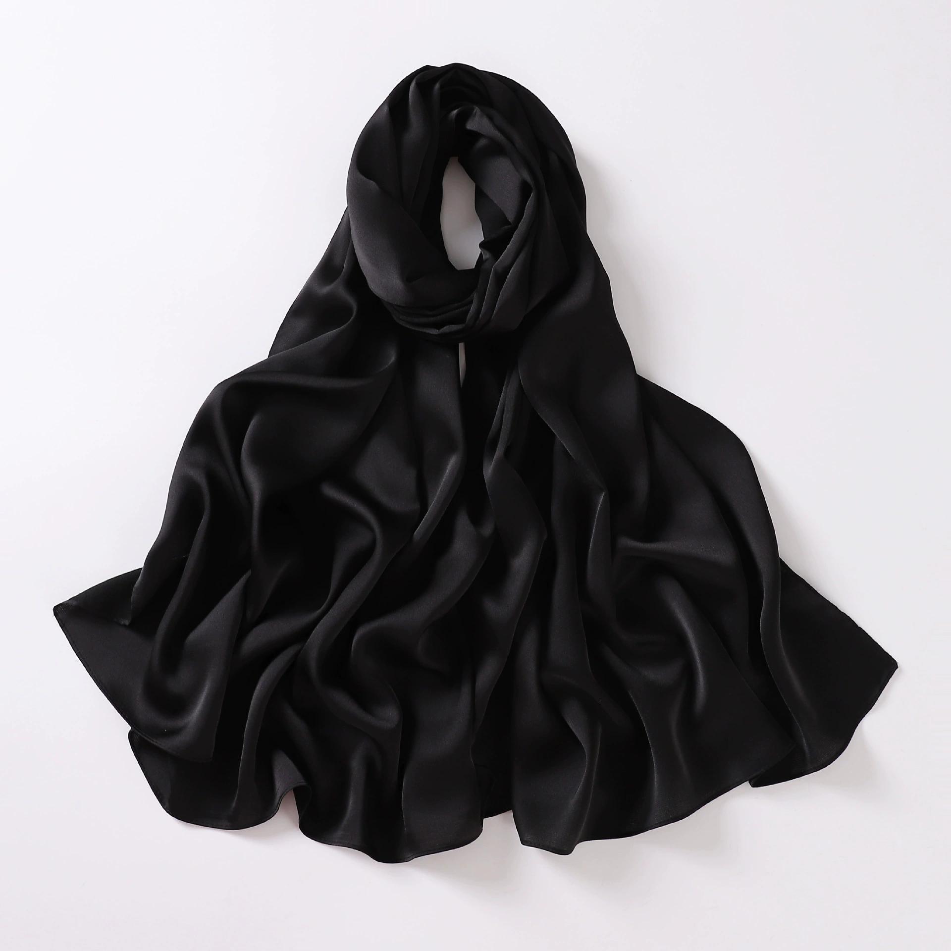 Новый шифоновый хиджаб-шарф с пузырьками, однотонный, с блестящими стразами, атласный шелковый шарф, головной платок-хиджаб для женщин, тюрбан, женский, Рамадан, исламский подарок