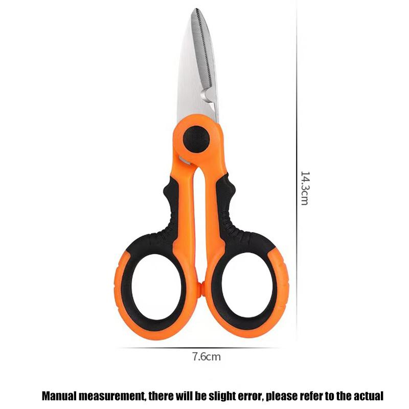 Nerezové rybářské nůžky Příslušenství Kleště nůžky PE pletený drát elektrikář přenosné nůžky rybářské nářadí nůžky