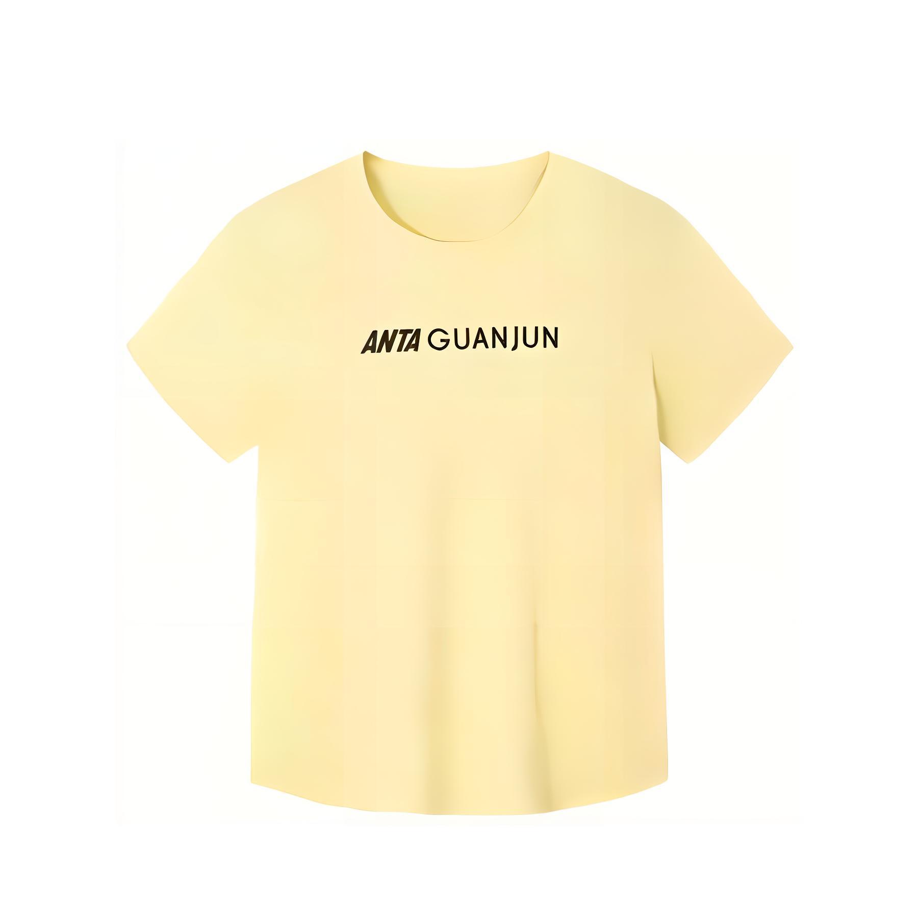 

Anta Comfortable Breathable Letter Round Neck Versatile Short Sleeve T-Shirt Women T-Shirts Cream 162520120-1 XS