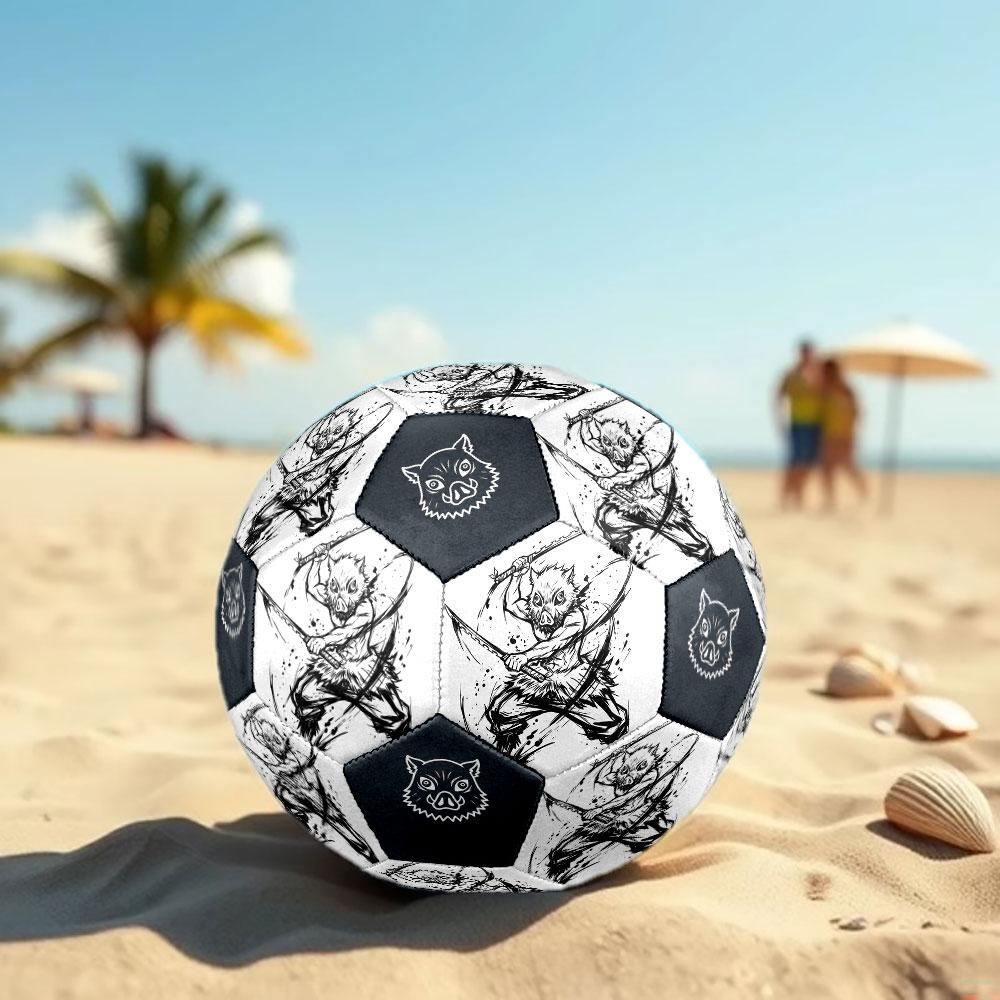 1pc Demon Slayer Kimetsu no Yaiba Soccer Ball Size 5 Indoor Soccer Ball Fashion Colorful Backyard Game - Great For Sports Fans Gift HE25