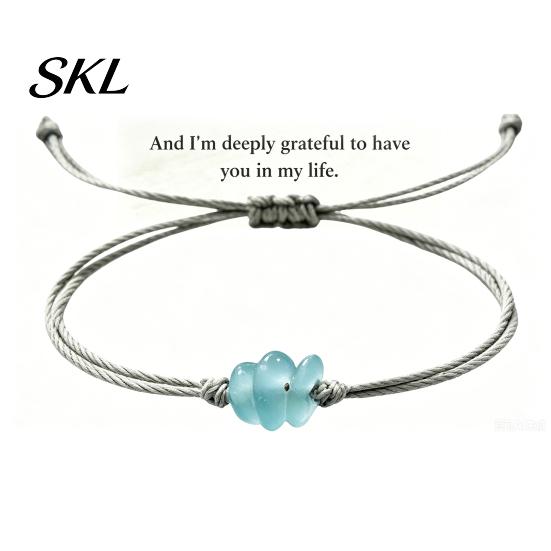 Comfortable Fit Bracelet Handcrafted Sea Glass Adjustable Bracelet, Minimalist Beach Summer Accessory Jewelry, Soul Sister Gift for Women, Best
