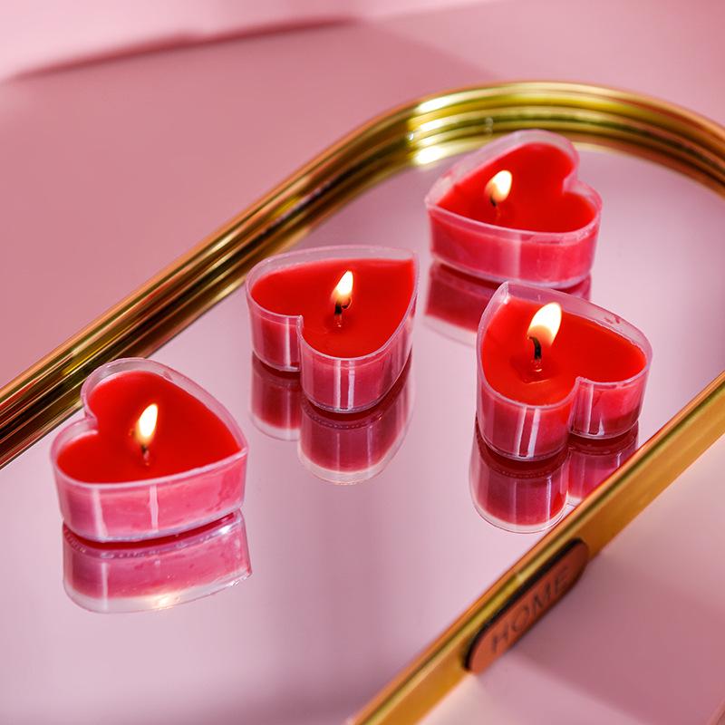 Creative Heart-Shaped Candles for Weddings, Proposals, and Birthdays