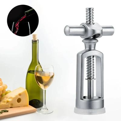 Abridor de garrafas de vinho tinto manual ferramenta criativa abridor de garrafas de liga de zinco abridor de garrafas de rolha de vinho simples doméstico