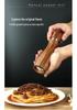 Acacia Wood Pepper and Sea Salt Grinder Set with Ceramic Core and Steel Ring