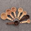 Walnut Wooden Measuring Spoon Tablespoon Coffee Bean Spoon Portable Beech Wooden Spoon  Office