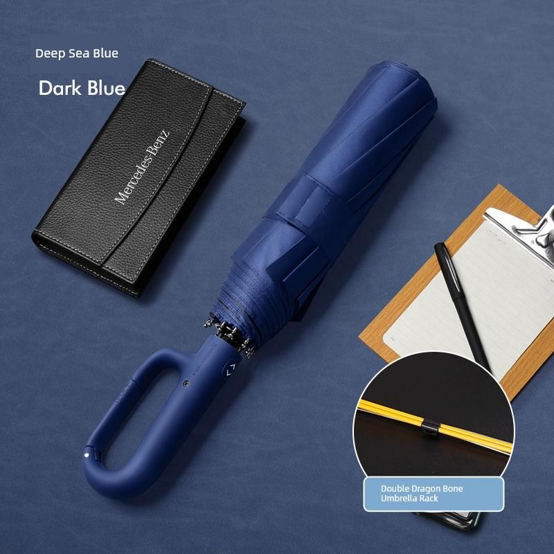 32-Bone Typhoon-Proof Automatic Umbrella Men's Large Strong Wind-Resistant Rainstorm Dedicated Umbrella Rain-Proof Dual-Use Female Folding Umbrella
