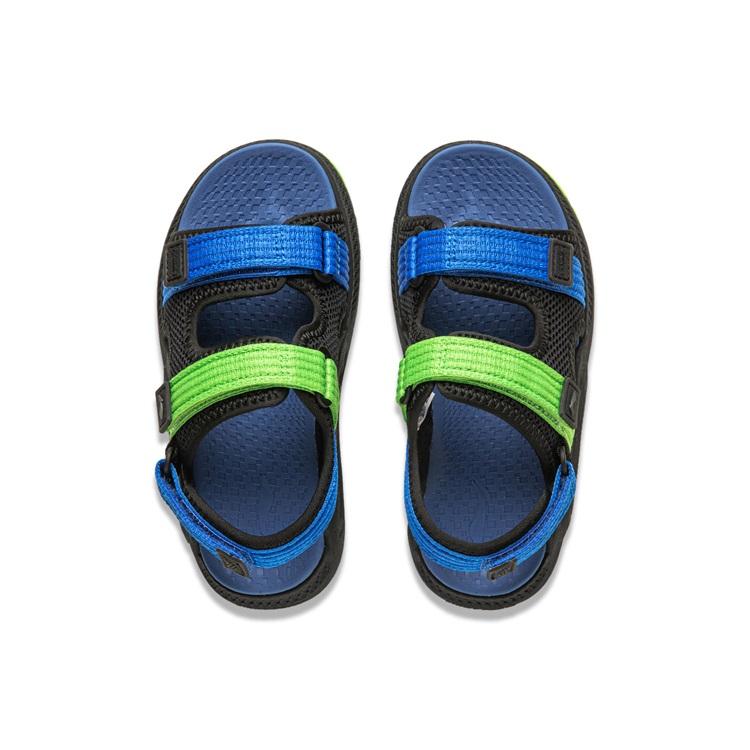 Li Ning Comfortable Casual Kids Sandals Kids Footwear Black Blue Green YKKU014-5