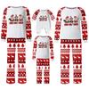 Χριστουγεννιάτικες στάμπες Οικογενειακά ασορτί Σετ Μακρυμάνικες μπλούζες+Παντελόνια Οικογενειακά ασορτί σετ