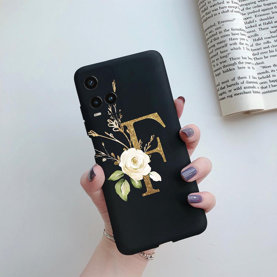 Für Vivo Y21 Y21s Y33s Hülle Niedliche Buchstaben Weiches Silikon Handy Rückseite Für Vivo Y33s Y 33s 21 s VivoY21 Hüllen TPU Fundas Coque