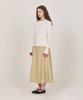 We Love Linen Flare Skirt_Beige