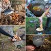 Leichtes Essgeschirr Stapelbar Outdoor Kochgeschirr Langlebiges Camping Kochgeschirr Set Wandern