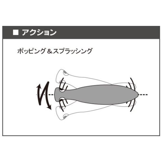 Lure Popper Bull Pop 150mm CDR 70g YO-ZURI Weight R1154-CDR-Dorado