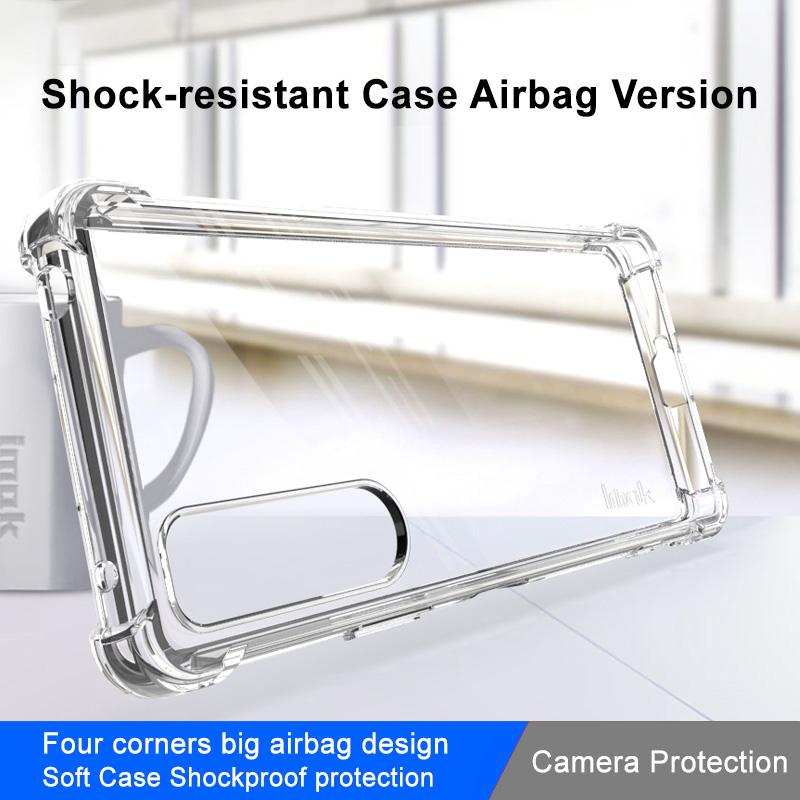 

IMAK For Sony Xperia 5 IV 5G Drop-proof Airbag TPU Cover Transparent Anti-scratch Cell Phone Case Transparent