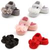 MYGGPP Small Flower Woolen Baby Princess Shoes Baby Shoes Soft Soled Toddler Shoes