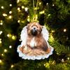 Creative Angel Wing Dog Christmas Decoration Acrylic/organic Glass Cartoon Style