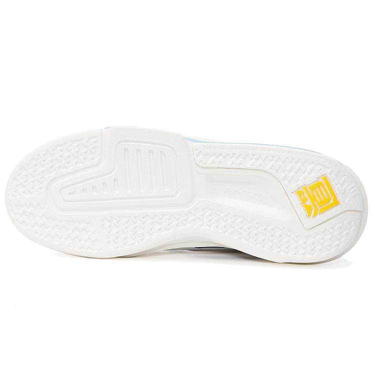 Anta Bastard 3 Abrasion Resistant Slip Resistant Low top Skateboard Shoes Women's White Black Blue 122138081-4