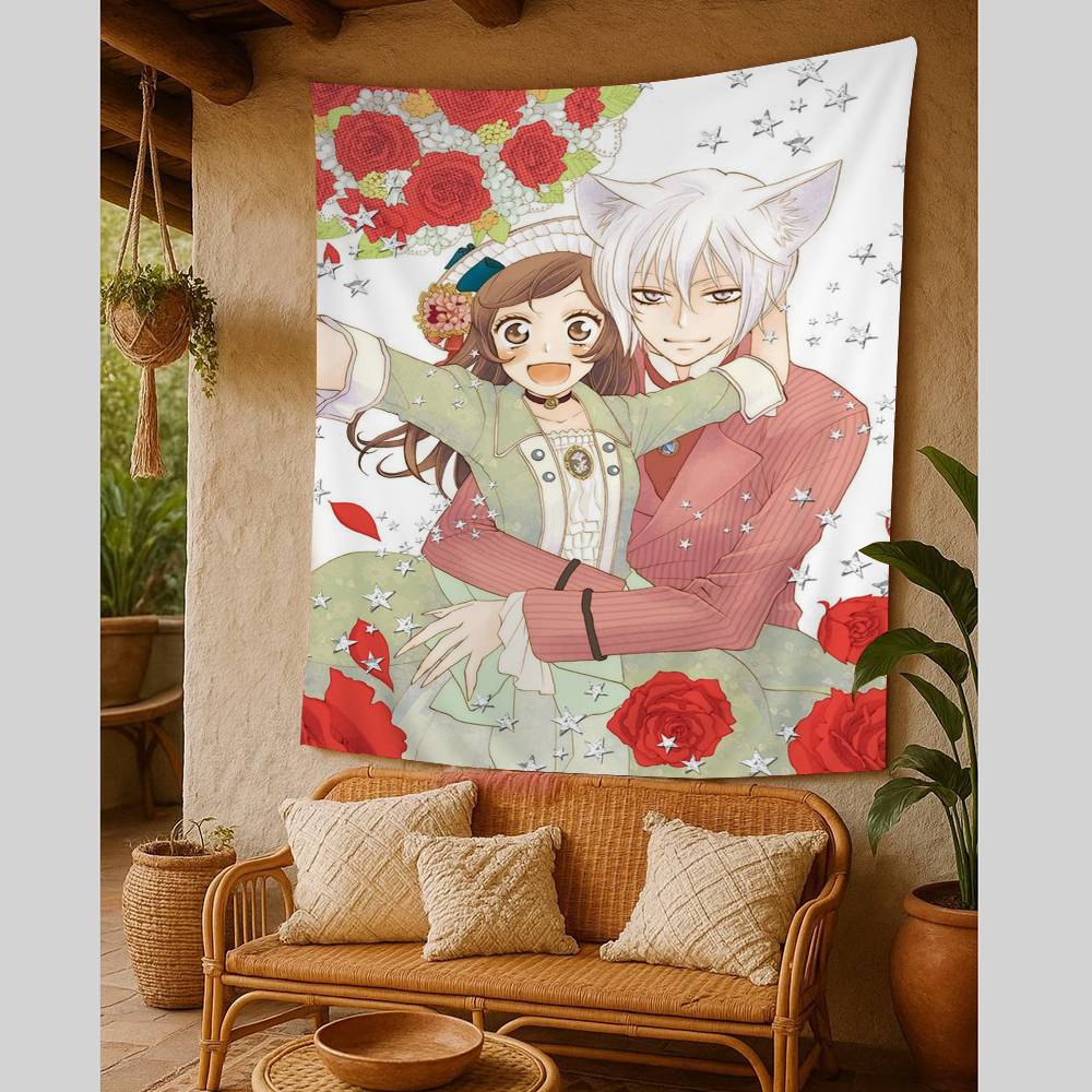 Anime KKamisama Kiss HajimemashitaMT Tapestry Art Printing Japanese Wall Tapestry Anime Wall Hanging Home Decor