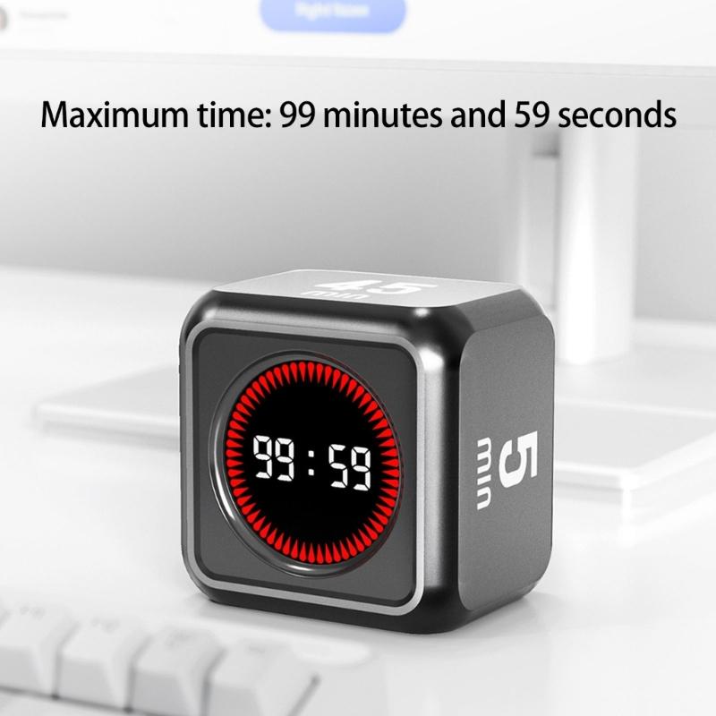 Schwerkraftsensoren Produktivitäts-Timer Digitaler Countdown-Timer mit LED-Anzeige Zeitmanagement-Gadget Küchenwerkzeug