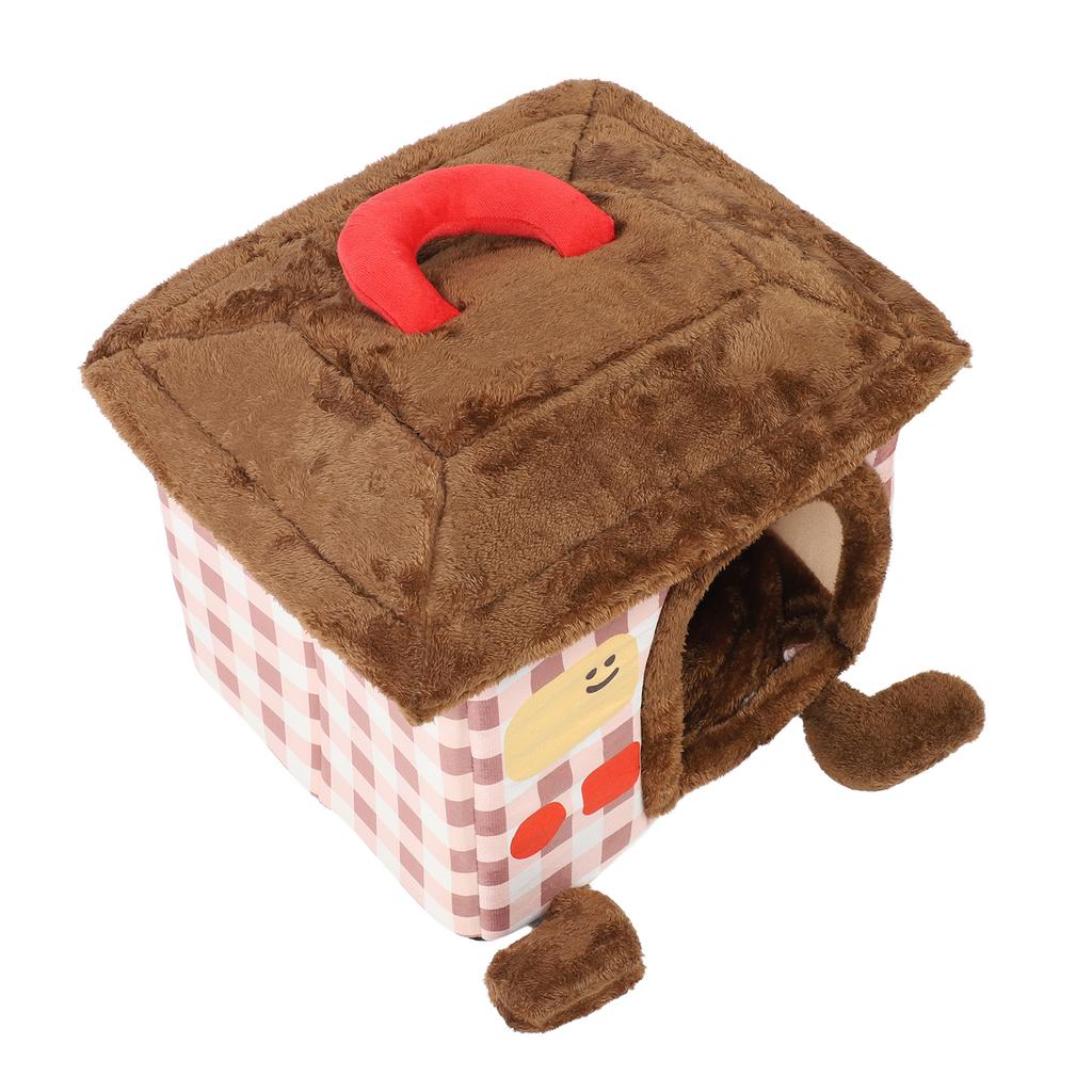 Cat House Soft Comfortable Enough Interior Space Portable Cartoon Cute Dog House Kennel Bed for