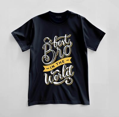 Custom Best Bro Ever Graphic T-shirt Design Unisex Jersey Short Sleeve Tee