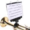 Portable Black Trumpet Marching Lyre Music Clip Stand